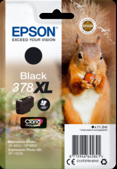 Originlna npl EPSON . 378 XL (T3791) (ierna)