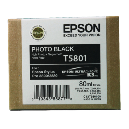 Originlna npl EPSON T5801 (Foto ierna)