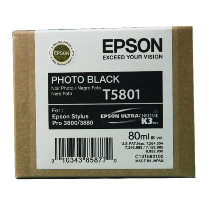Originlna npl EPSON T5801 (Foto ierna)
