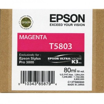 Originlna npl EPSON T5803 (Purpurov)