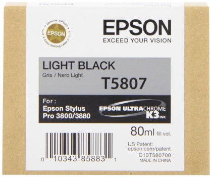 Originlna npl EPSON T5807 (Svetle ierna)