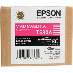 Cartridge do tiskrny Originlna npl EPSON T580A (Naivo purpurov)