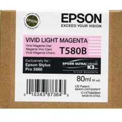 Cartridge do tiskrny Originlna npl EPSON T580B (Naivo svetlo purpurov)