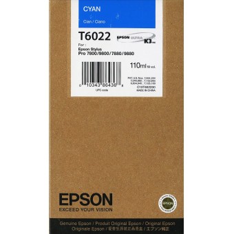 Originálna cartridge EPSON T6022 (Azúrová)