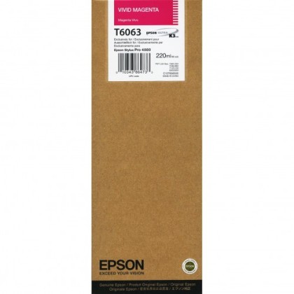 Originlna npl EPSON T6063 (Naivo purpurov)