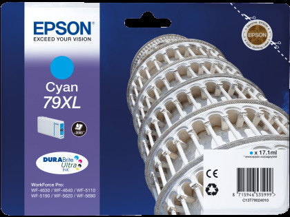 Originálna cartridge  EPSON T7902 (Azúrová)