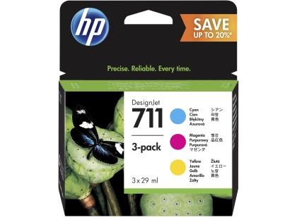 Sada originlnch cartridge HP . 711 (P2V32A)