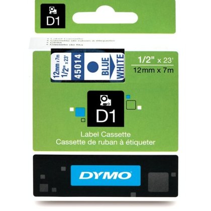 Originálná páska DYMO 45014 (S0720540), 12mm, modrá tlač na bielom podklade