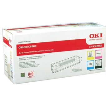 Originlne tonery OKI 43698501 (ierny + Farebn) multipack