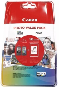 Sada originlnch npl Canon PG-PG-540L+CL-541XL (ierna a farebn) + fotopapier